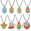Wholesale Easter rabbit Flower Basket Cute Easter Egg Earrings