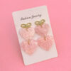 O1CN01ijmzMm1hPiJ82KxiF_2218942464270-0-cib Wholesale Red Love Series Butterfly Knot Valentine's Day Acrylic Earrings