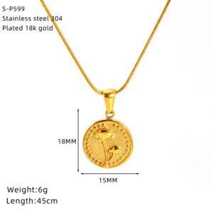 Sp599g-1 month sunflower (snake bone chain)