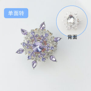 Snowflake purple single sided turning (1 piece