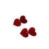Wholesale Valentine's Day peach heart glitter red heart acrylic suit earrings