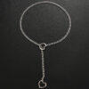 Wholesale Lasso heart-shaped O-ring stainless steel necklace