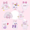 Wholesale Cute self-adhesive plush rabbit DIY Patches
