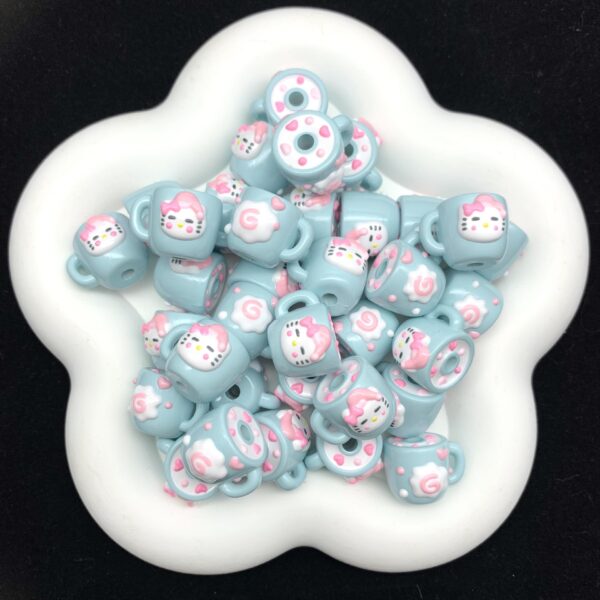 Wholesale KTpingu water cup heavy oil hand-painted beads loose beads beaded DIY jewelry accessories bracelet mobile phone chain pendant cute grains