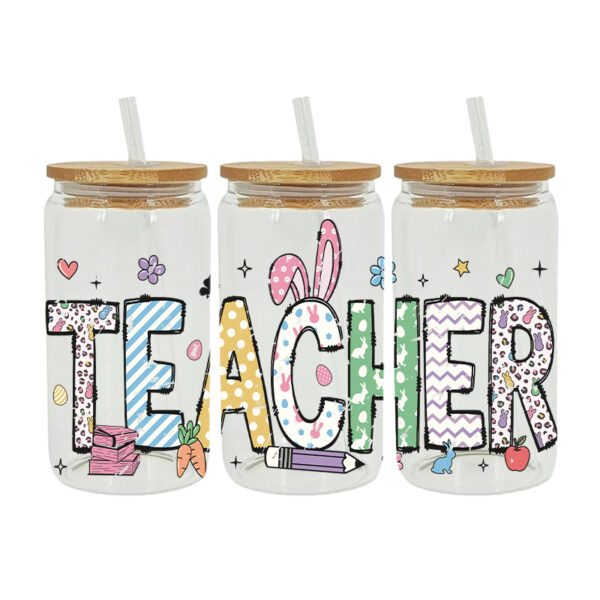 Wholesale UV Transfer Paste Glass Crystal Label Crystal Paste Cross-border Special Paste for 16oz Glass Cup 23cmX11cm