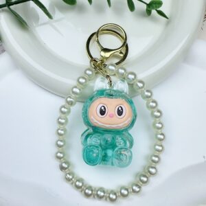 Colorful beads luminous cloth-light green