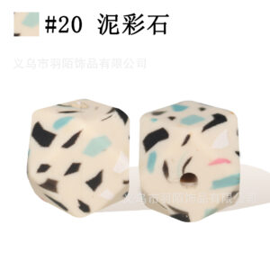 #20 mud colored stones / 14mm