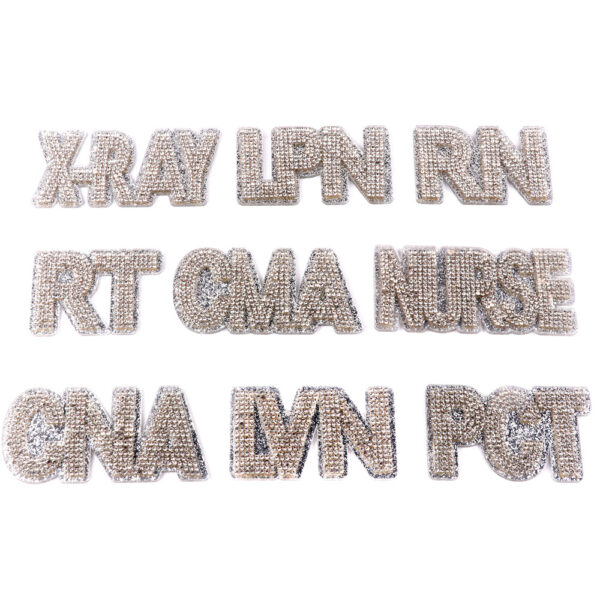 Wholesale Glitter Cartoon Letter Acrylic DIY Patches