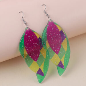 Purple color block leaves