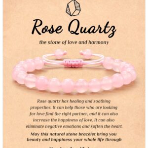 Pink crystal braided rope bracelet