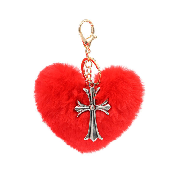 Wholesale Red Love Hair Keychain