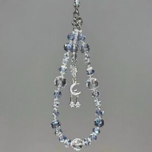 Wholesale Star and Moon Beaded Phone Chain Keychain