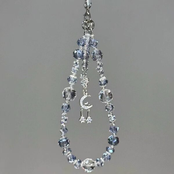 Wholesale Star and Moon Beaded Phone Chain Keychain