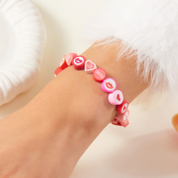 Wholesale Valentine's Day Bohemian Love Soft Ceramic Bracelet