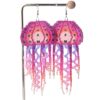 Wholesale Ocean jellyfish tassel rice bead woven Bohemian earrings