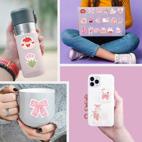 Wholesale 50pcs Pink Fun Park Graffiti Cartoon Stickers