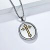 Wholesale Retro Sacred Heart Cross Necklace