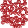 Wholesale 5pcs 20mm Acrylic Christmas Red Lollipop Printed Beads