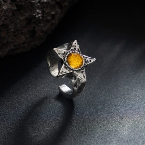 Antique Silver + Yellow - 00946