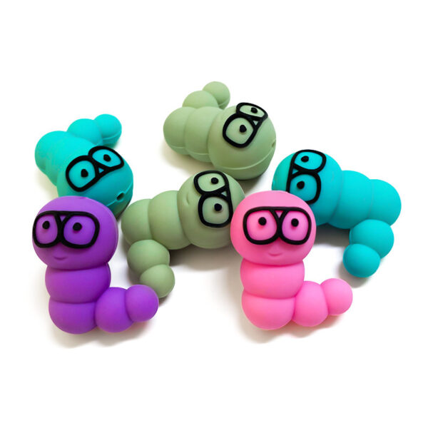 Wholesale Colorful caterpillar beads