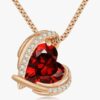 Wholesale Heart shaped diamond pendant necklace