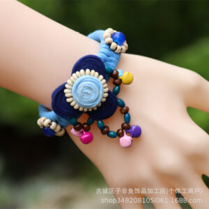 No. 5 details with beads and bells randomly