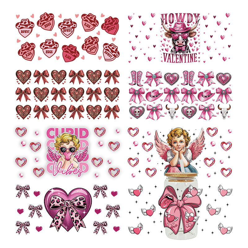 Wholesale UV Transfer Paste Glass Crystal Label Crystal Paste Cross-border Special Paste for 16oz Glass C 23cmX11cm