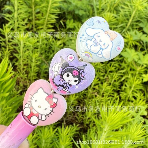 Wholesale 10pcs 22mm cartoon heart double-sided printed acrylic beads OLY Exclusive