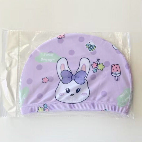 Wholesale Adult polyester fabric underhead swim cap Summer