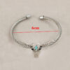 O1CN01jItwlf1qyMgA1h0CI_2206372095564-0-cib Wholesale Western style cow head inlaid with turquoise opening bracelet