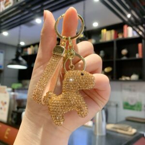 Diamond-encrusted pony (champagne color) / 4.5*5