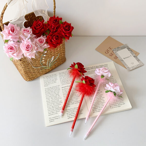Wholesale Romantic Valentine's Day Rose Bundle Gift Pen
