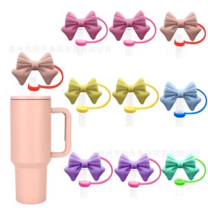 Wholesale Colorful Bow Straw Tube Cap