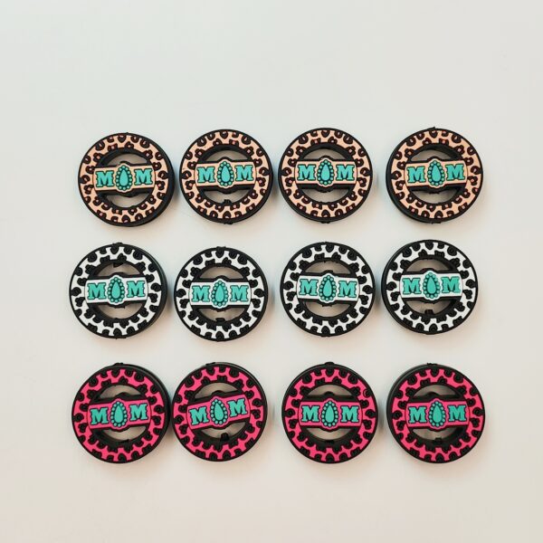 Wholesale 10pcs Leopard Print Cartoon Focus Beads Creative Silicone Beads