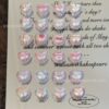 Wholesale 10pcs chubby lace heart relief acrylic beads