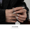 O1CN01jLpoUx2KdErhFAaZt_2208490579579-0-cib Wholesale Fashion Commuter All-match Personalized Simple Cool Index Finger Ring