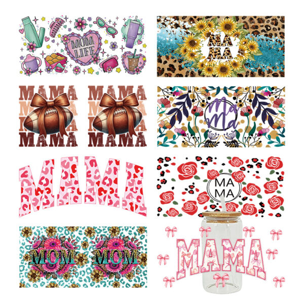 Wholesale UV Transfer Paste Glass Crystal Label Crystal Paste Cross-border Special Paste for 16oz Glass Cup 23cmX11cm