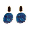 Wholesale Blue starry sky patterned acrylic printed earrings