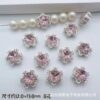 Wholesale Multi-Color Eight-Hole Crystal Glass Snowflake Diamond Spacer Beads