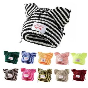 Wholesale Striped Devil Woolen Winter Hat