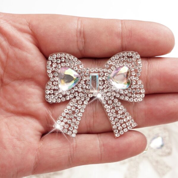 Wholesale Bowknot Rhinestone Self-Adhesive Hotfix Rhinestone DIY Handmade Shoe Clothing Bag Accessory Pattern Hotfix Rhinestone Sticker