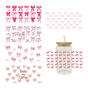 Wholesale UV Transfer Paste Glass Crystal Label Crystal Paste 16OZ UV DTF WRAPS 23cmX11cm