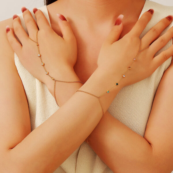 O1CN01jUqUZv1pA9k6GyHOw_2219486875319-0-cib Wholesale Stainless Steel Mittens Bracelet Titanium Steel Gold Niche Ring