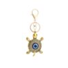 Wholesale Devil's Eye Turtle Blue Eyes with Water Diamond Metal Keychain
