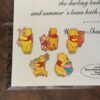 Wholesale 10pcs embossed yellow cartoon bear acrylic beads