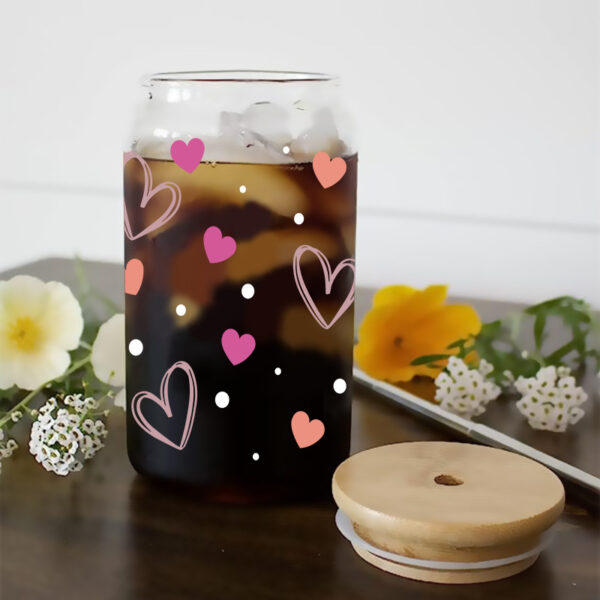 Wholesale Sweet Heart Valentine's Day 16oz Cup UV DTF Wraps