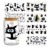 Wholesale Cat Animal Series UV DTF Transfer Crystal Water Cup Waterproof Sticker, 1Yc49333