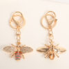 Wholesale Cartoon Hornet Diamond Set Metal Keychain