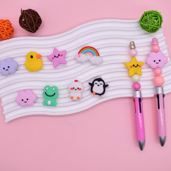 Wholesale 30pcs Cloud Cute Animal 3D Focal Beads