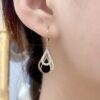 O1CN01jbvAgc1tqWo4t9EYc_2218771105953-0-cib Wholesale Fashionable Stylish Black Water Drop Earrings Luxury Gift Earrings